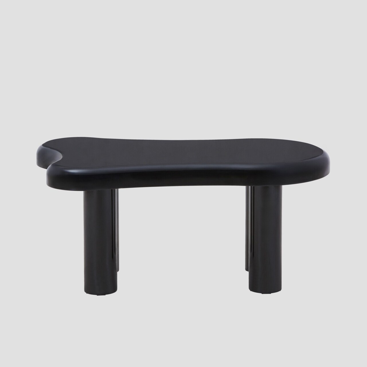 Masuta de cafea Alto, Homla, 100x60x45 cm, MDF, negru lucios - imagine 7